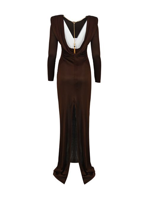 Abito Red Carpet in jersey di viscosa lucido Elisabetta Franchi | ABR1056E2EA3